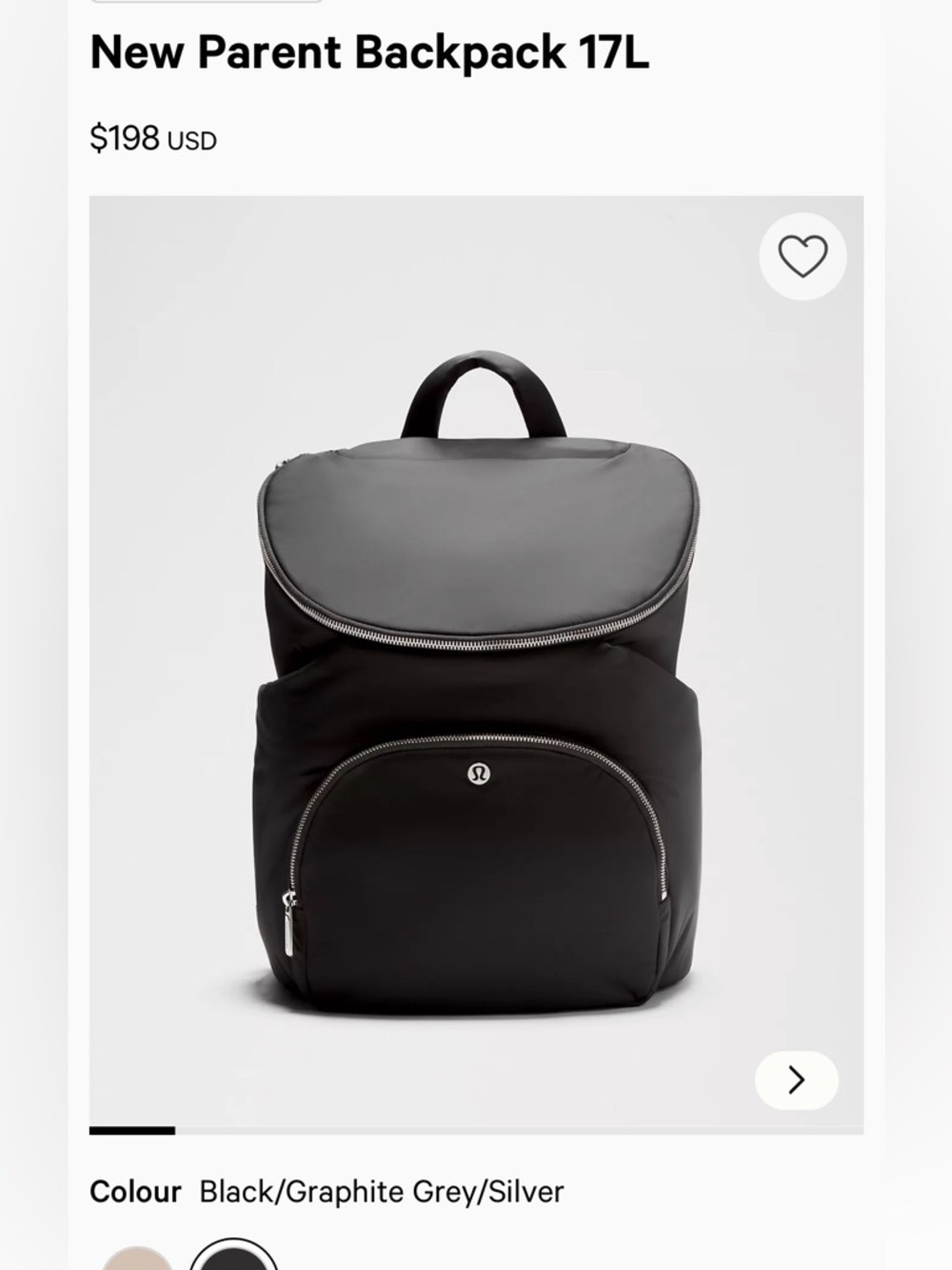 Lululemon New Parent Diaper Bag Backpack 17L